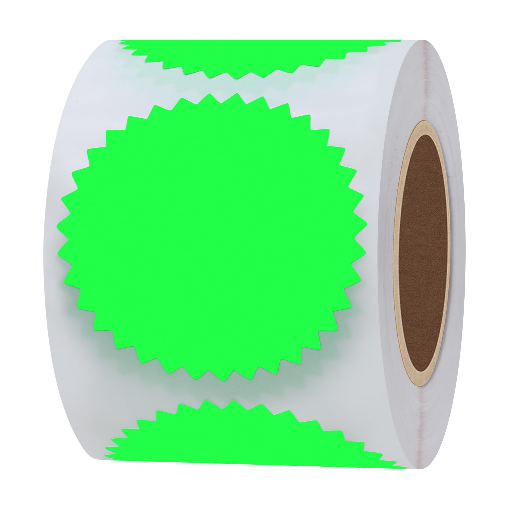 Hylabelest 2 Inch Fluorescent Green Certificate Wafer Seals Labels Awards Legal Embossing Stickers (Fluorescent Green) โ image 1