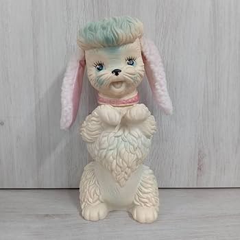 ビンテージ　60s エドワードモブレイ　ボア耳　プードルラバードール　ソフビ人形 Amazon.co.jp: エドワードモブレイ社 プードル ラバードール