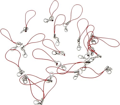 Miniatura 7 de Cuerda para teléfono móvil, 20 piezas, correa de abalorio, cordón con cierre de langosta para teléfono celularunidad USBllaveroaccesorios de joyería