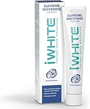 iWhite Supreme Whitening Toothpaste, 75ml - Active Teeth Whitening & Dental Stain Removal - Helps Restore Enamel - Strengthens & Protects Teeth & Freshens Breath