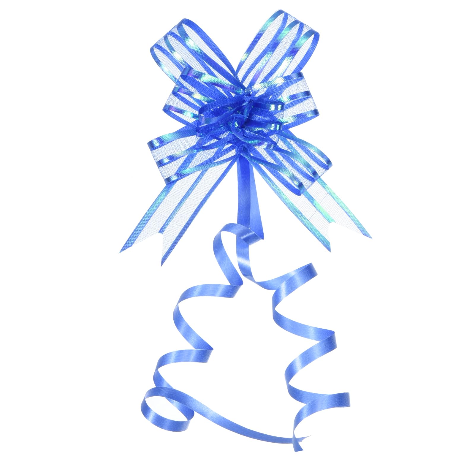 M METERXITY 40 Pack Chiffon Pull Bows - Presents Wrap String Bow, (2.4" Dark Blue)