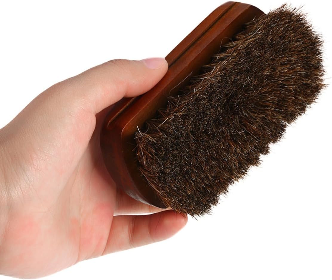 minkissy 5pcs Male Beard Brush Handle Multi-use Horsehair Bristle Brush for Grooming Shaving and Styling Facial Hair for Barbershops and Gentlemen Grooming Rituals