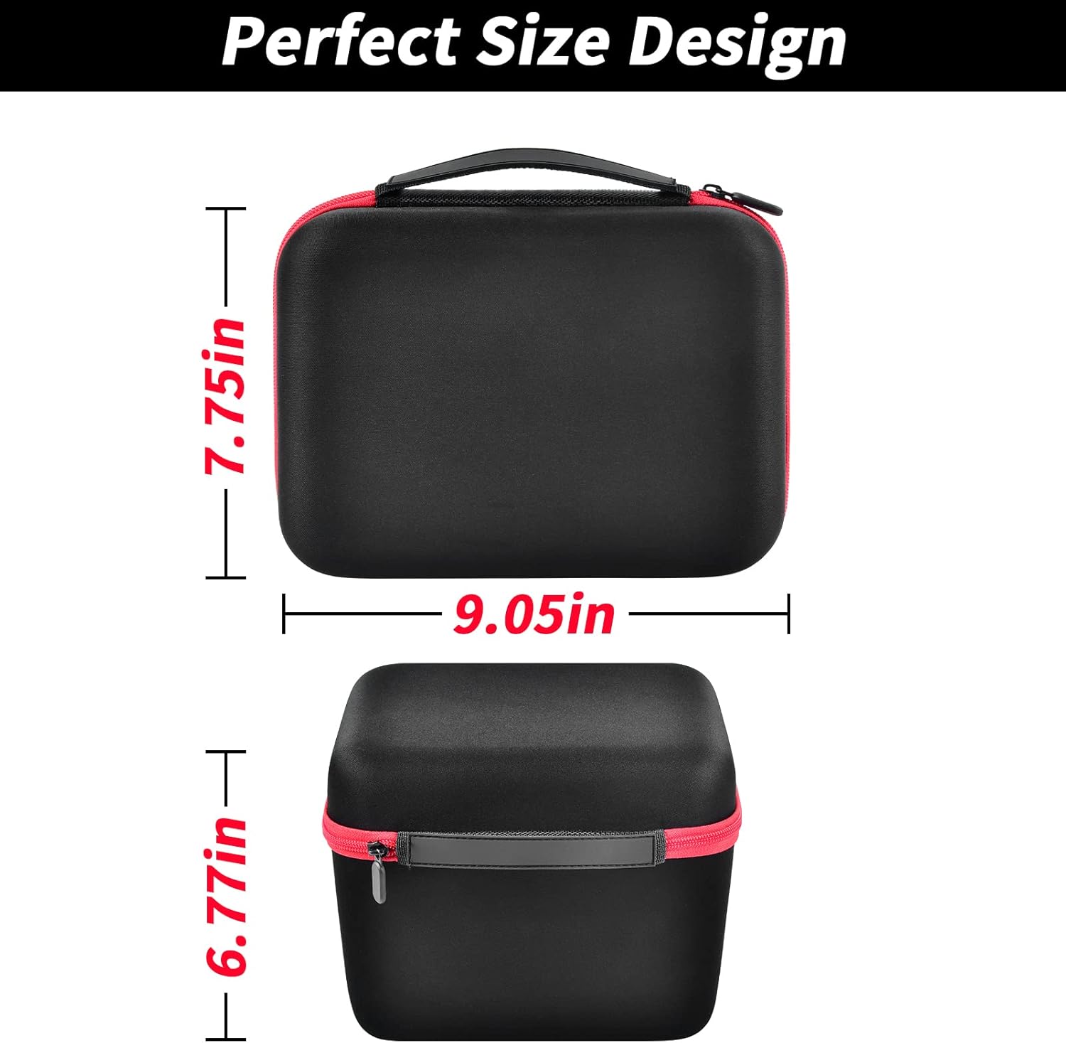casmilee Case Compatible with Electric Tools 2475-20 Compact Inflator, Air Compressor Storage Holder for SUB Cordless Inflator, Mesh Pocket for Battery and Accessories-Box Only
