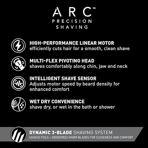 Miniatura 3 de Panasonic ES-LT67-A ARC3 - Maquinilla de afeitar eléctrica para hombres con recortadora emergente afeitadora eléctrica de 3 cuchillas en seco húmedo