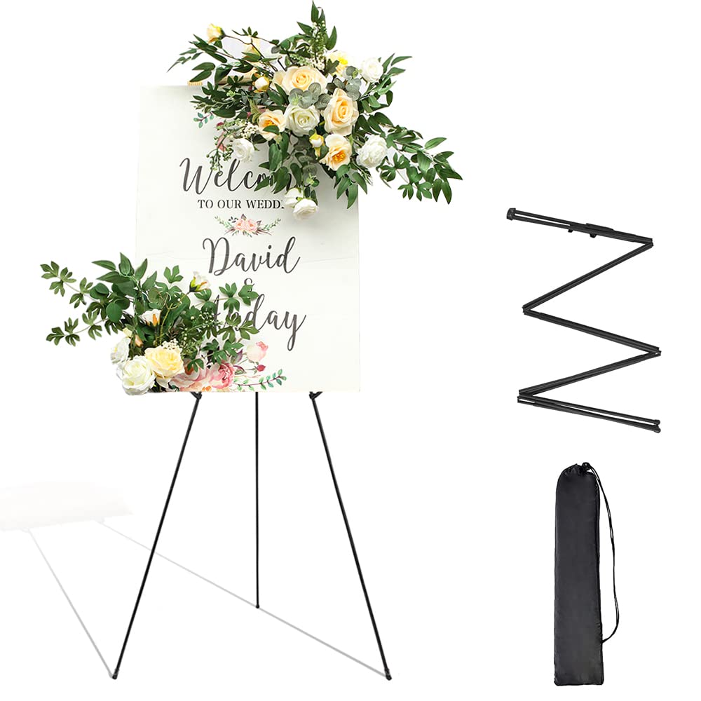Poster Stand 63 Inch Wedding Sign & Poster Easel Stand, Portable ...