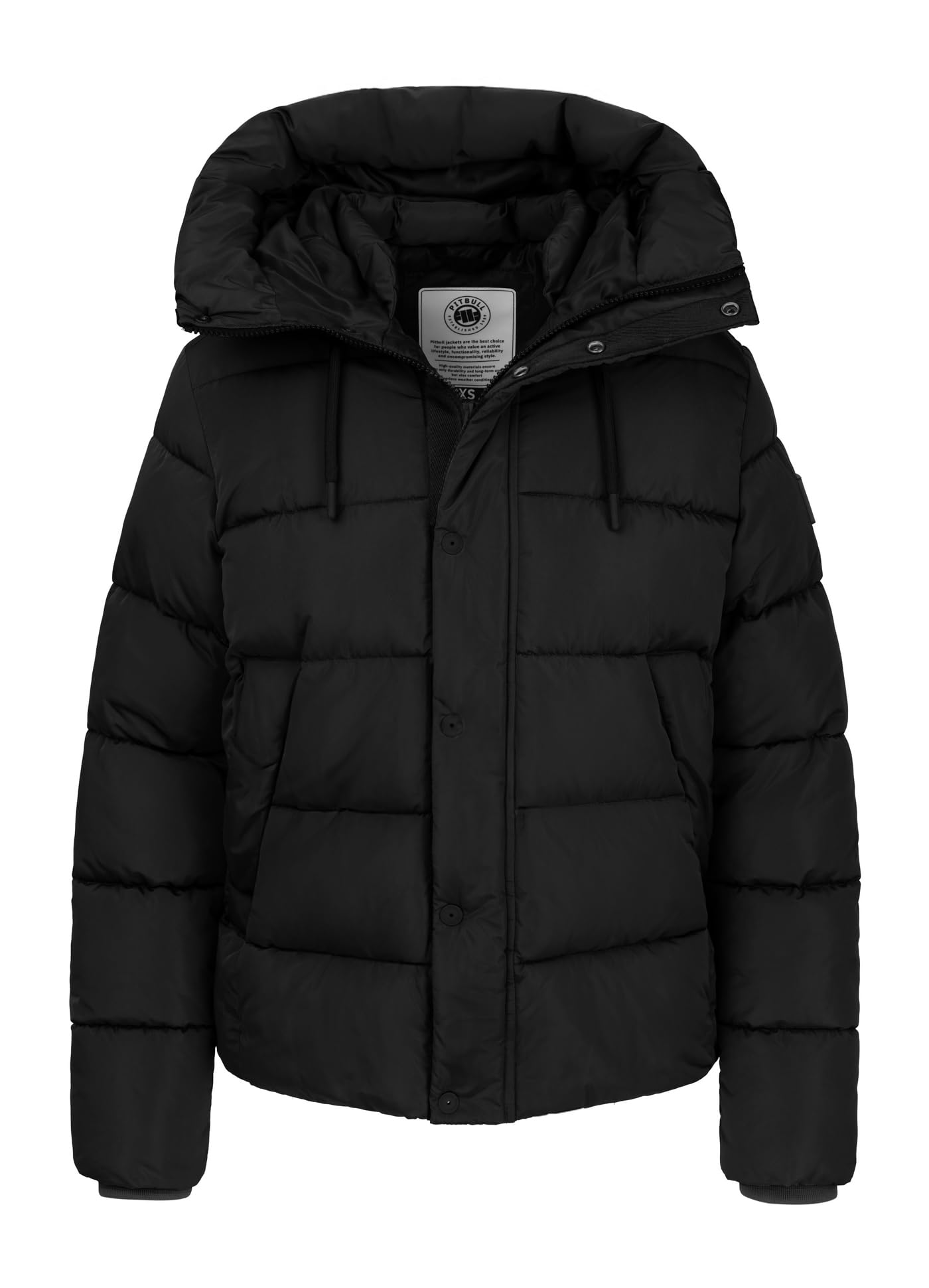 PITBULL Damen Winterjacke AMALIA – Wattierte Steppjacke mit Kapuze, warm gefüttert, winddicht, wasserabweisend, modische Winterbekleidung