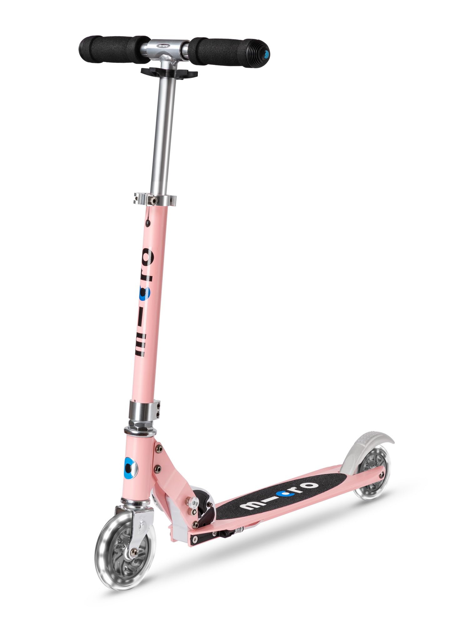 Micro Trottinette Micro Sprite LED avec 2 Roues pour Enfants - Trottinette et poignées Pliables - Roues avec éclairage LED - Légère et réglable en Hauteur - 5 Ans et Plus
