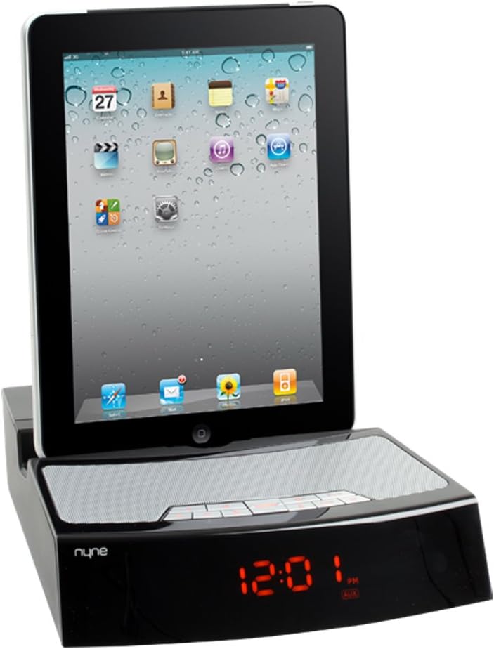 NYNE N-19 iPad/iPhone/ iPod Alarm Clock with Speaker Dock