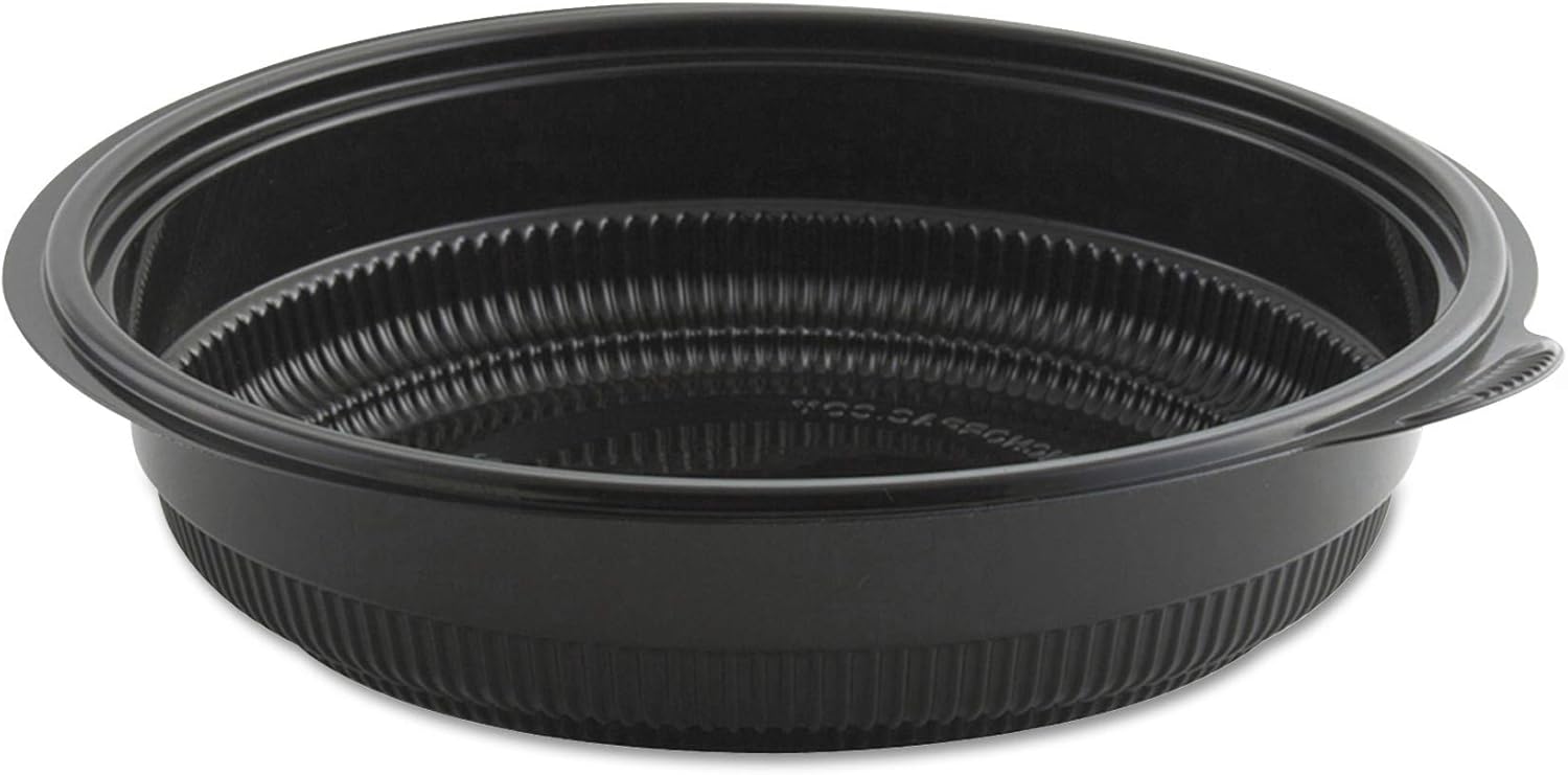 Anchor 4608532 MicroRaves Incredi-Bowl Base, 32 oz, Black, 150/Carton