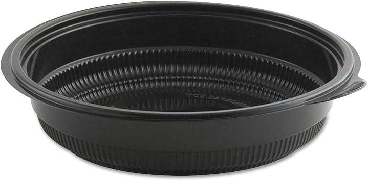 Anchor 4608532 MicroRaves Incredi-Bowl Base, 32 oz, Black, 150/Carton