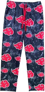 Naruto Shippuden Mens' Akatsuki Clouds Pajama Sleep Lounge Pants