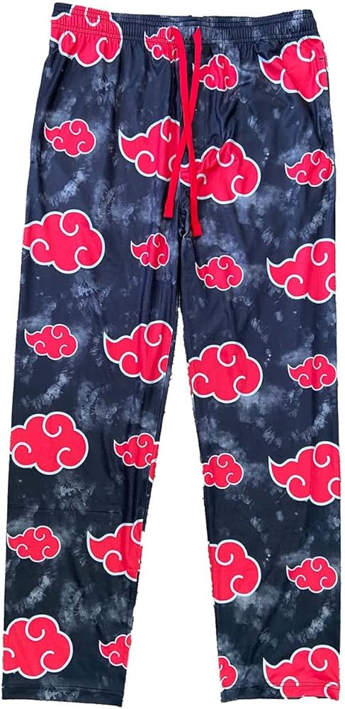 Bioworld Naruto Shippuden Mens' Akatsuki Clouds Pajama Sleep