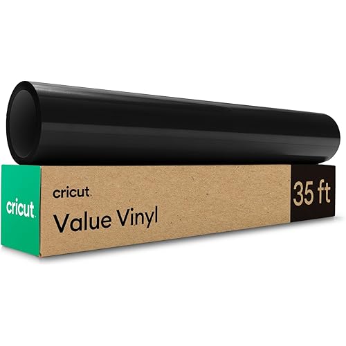 Cricut Value Permanent Vinyl, Black (12in x 35ft)
