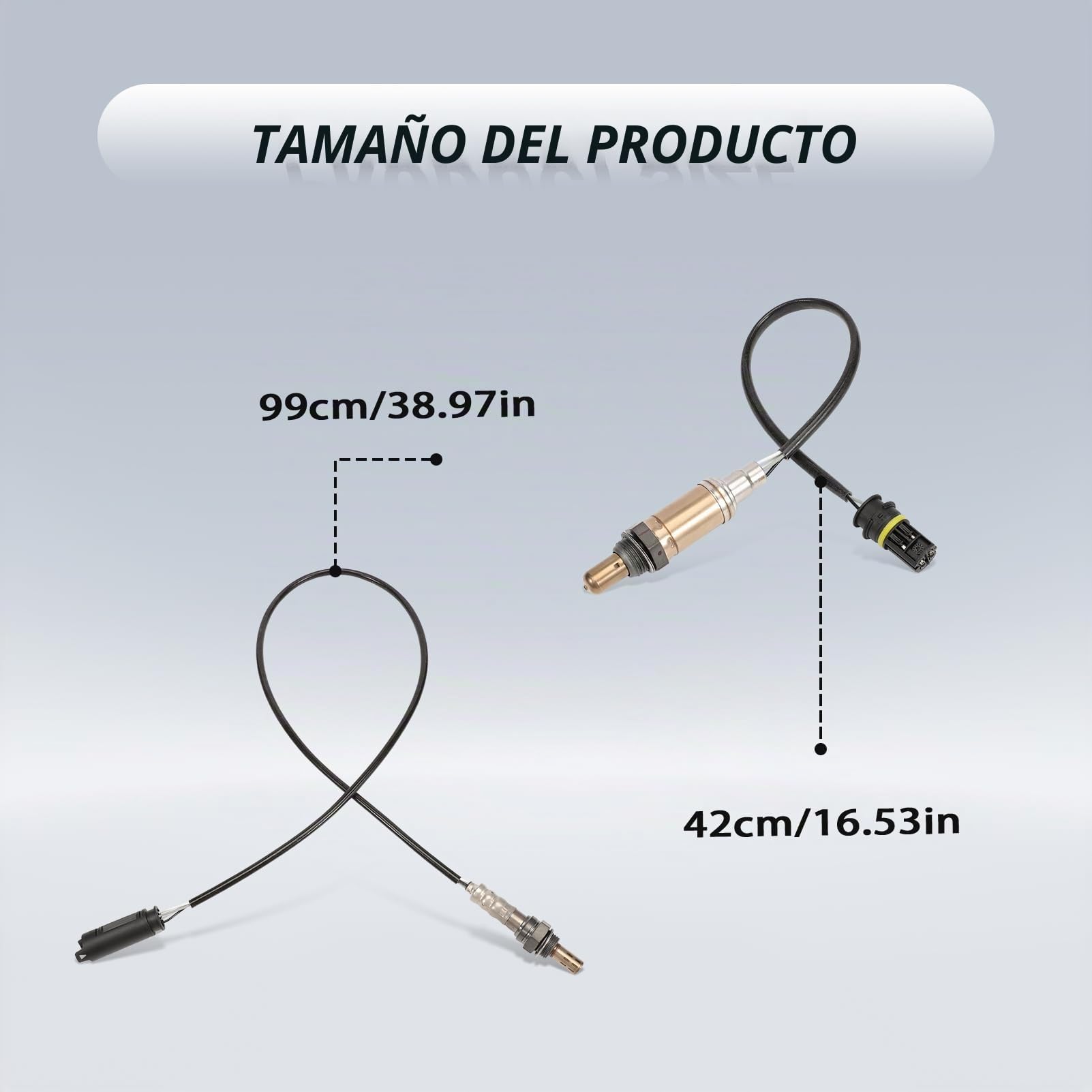 Juego de 4 Sondas Lambda Compatible Serie 3 E46 Serie 5 E39 X3 E83 | 3er E46 320-330 2.0L-3.0L 1998-2005, 5er E39 520-530 2.0L-3.0L 1996-2010, X3 E83 2.5L 3.0L 2003-2006, Sustituir# 11781742050