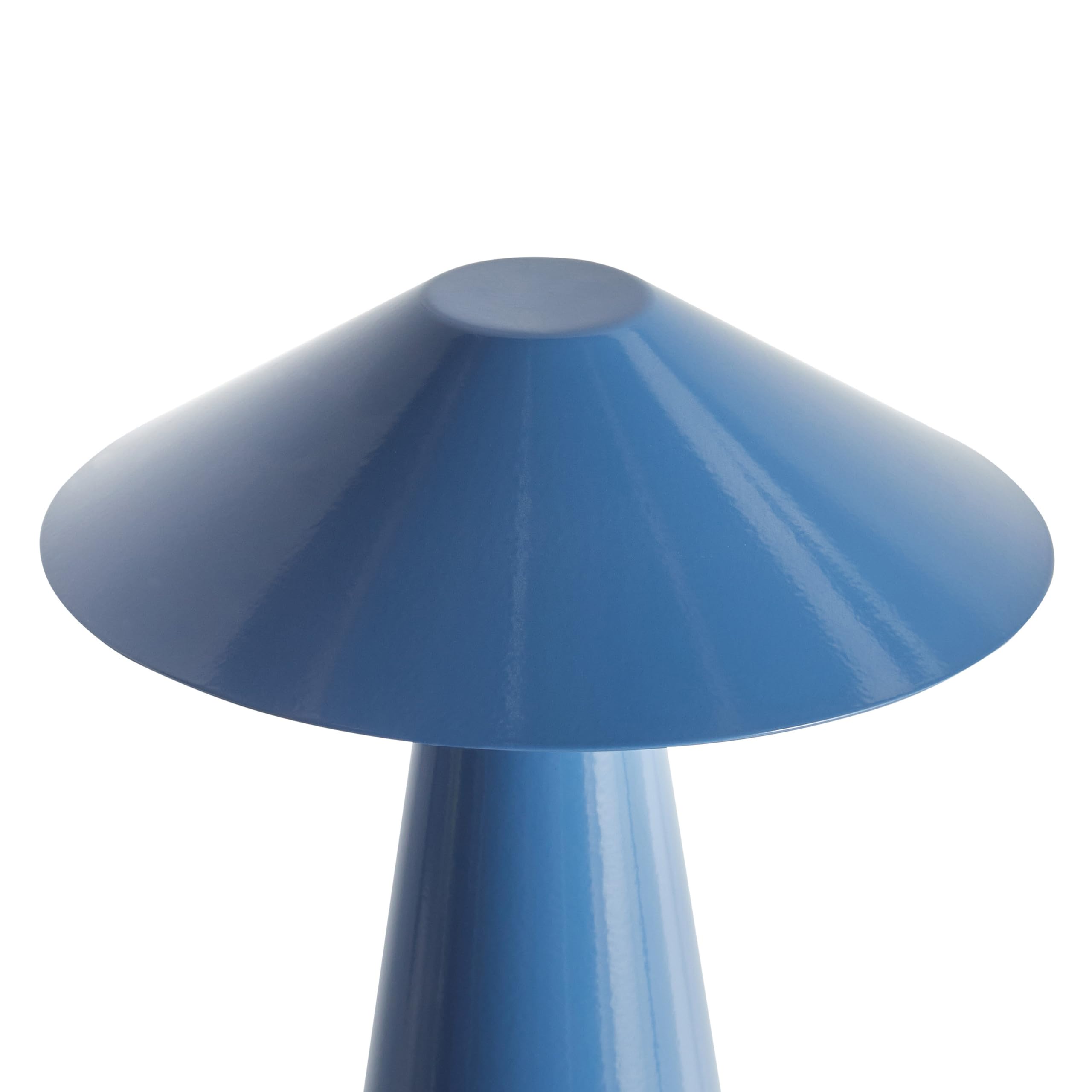 Beliani Tischlampe LED Metall blau Dimmfunktion wiederaufladbar kabellos Akku Apayao