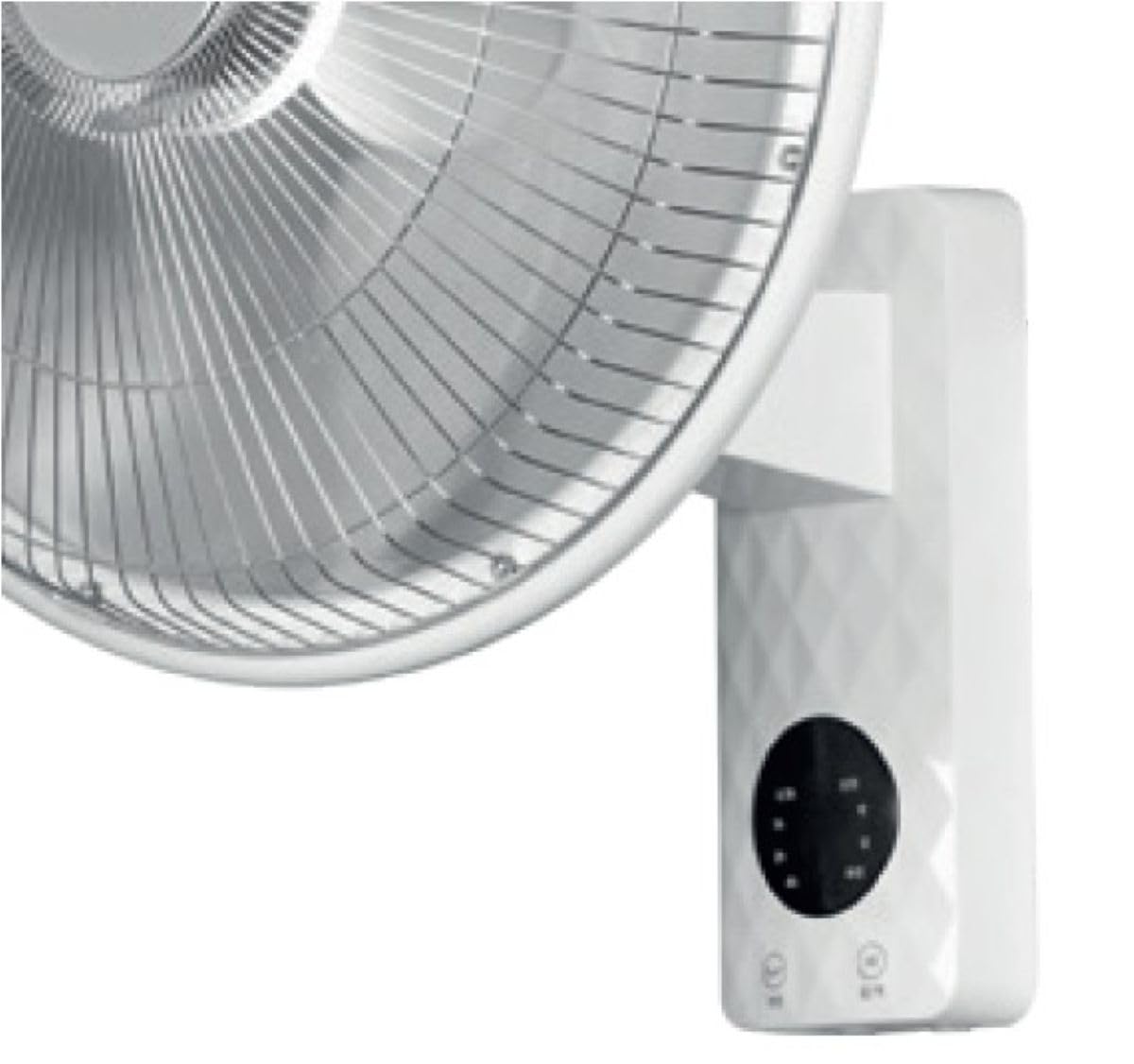 DCG SA9690 Stufa Elettrica da Parete 900W al Carbon Crystal, Oscillante con Telecomando e Pannello Digitale, 2 Livelli di Calore 450W/900W, Riscaldamento Rapido a Basso Consumo, Design Moderno