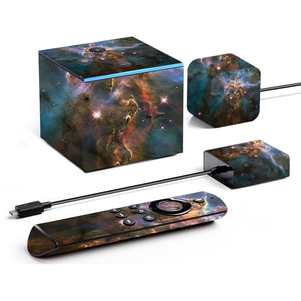 MightySkins Skin Compatible with Amazon Fire TV Cube - Eagle Nebula | Protective, Durable, and Unique Vinyl Decal wrap Cover | Easy to Apply, Remove, and Change Styles | Made in The USA