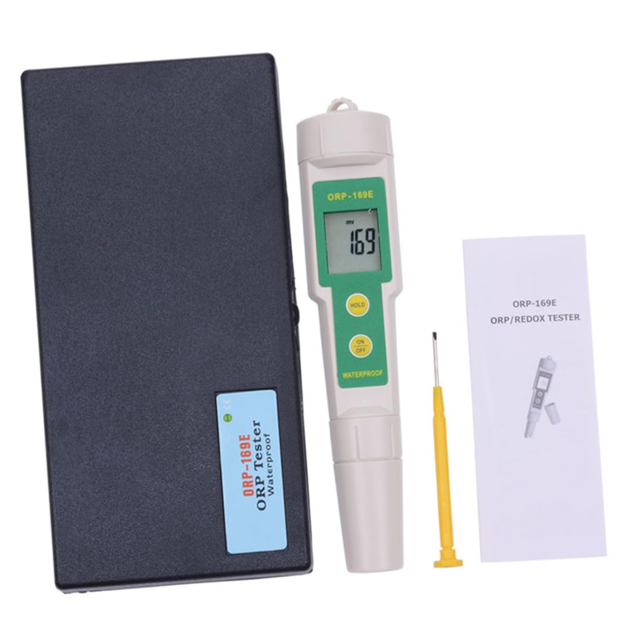 Mipcase Tester Misuratore Orp Digitale Lcd Rilevatore Redox Monitor Qualità Acqua Tester per Trattamento Acqua Compatto Portatile Adatto Condizionamento Laboratorio Agricoltura