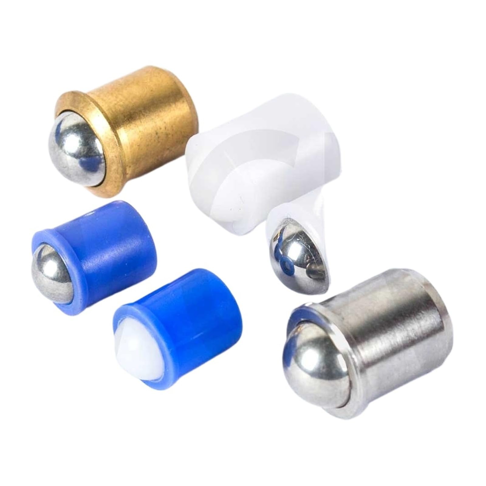 Poussoir à bille VCN410 Poussoir à ressort modèle lisse avec collier et bille acier inoxydable laiton plastique POM tout en stock(VCN410-NPP,D10)