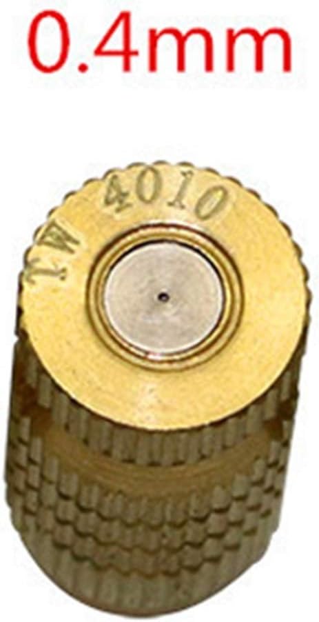 Gardening Irrigation Dripper 3/16" External Thread High Pressure Anti-drip Water Atomizing Nozzle Garden Irrigation Atomizing Nozzle Cooling Sprayer 30 Pieces (Color : 0.4mm)