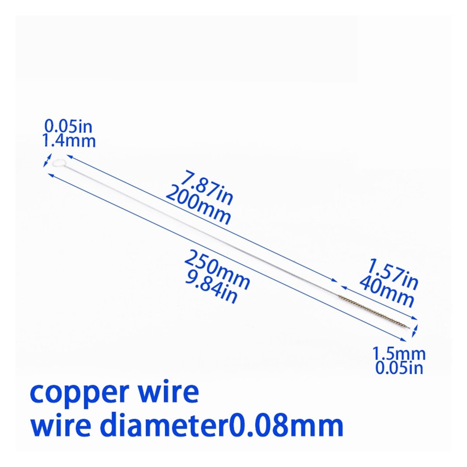 szczotka druciana, Szczotki druciane do narzędzi ręcznych Długość 60 x 300 mm Czyszczenie stali nierdzewnej i miedzi(Copper diameter1.5)