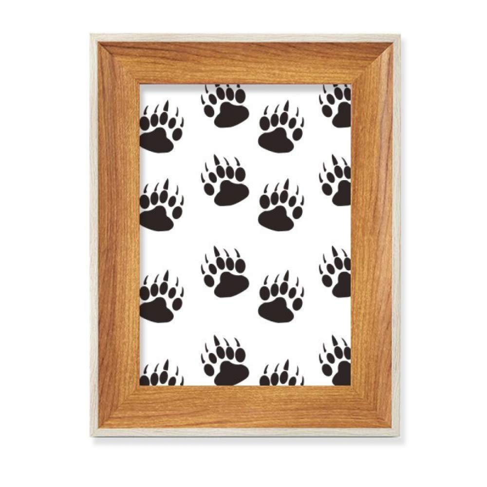 Cadre photo en bois pour l'amant des animaux de bureau