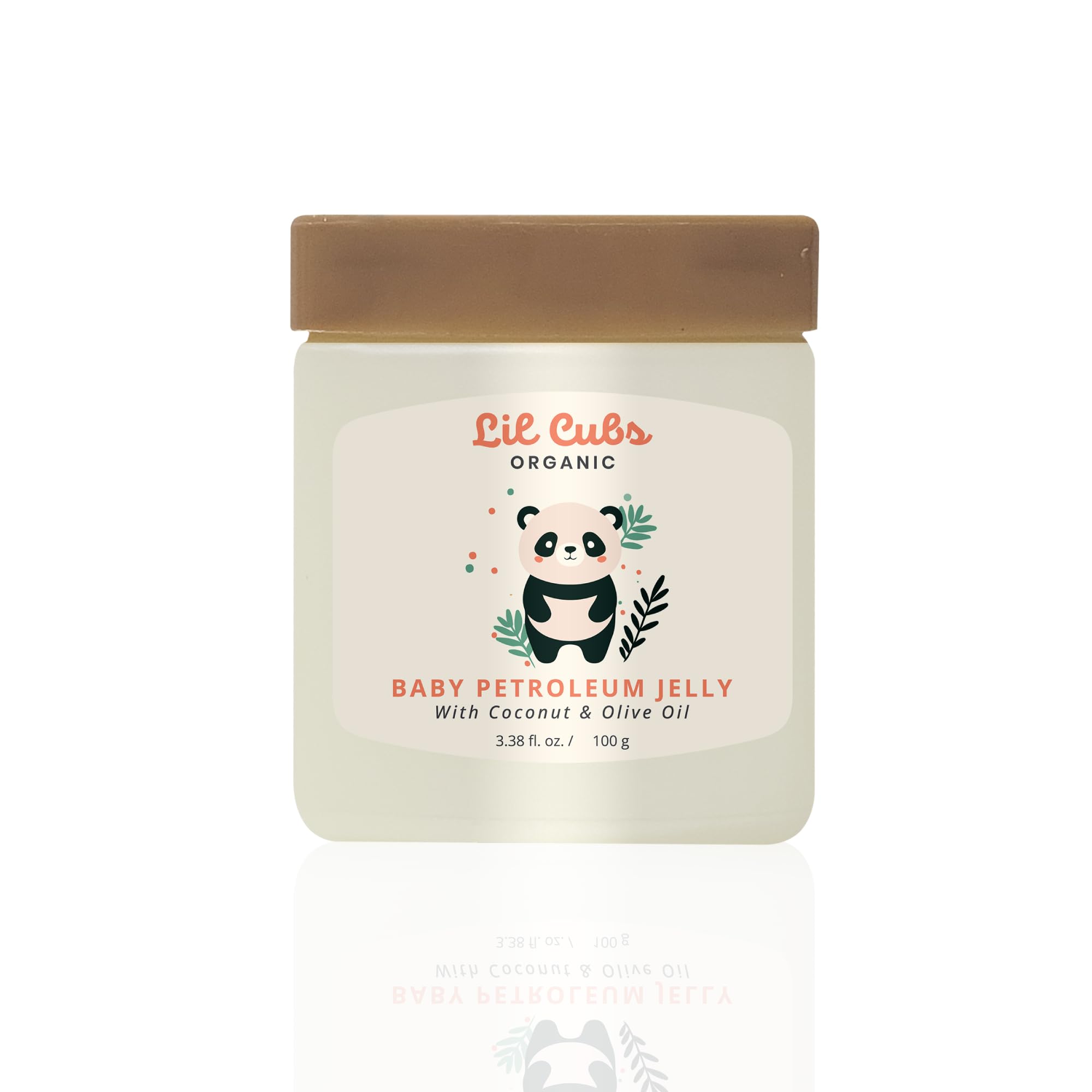 LIL CUBS Organic Baby Petroleum Jelly With Coconut & Olive Oil | Deep Hydration | Soothes Dryness & Irritation | Gentle Care for Baby's Delicate Skin | Keeps Skin Soft & Protected | 100g