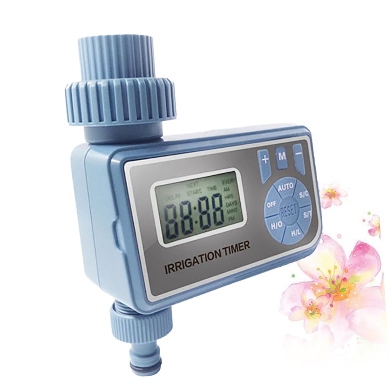 Temporizador Controlador Riego Jardín Pantalla de LCD Grande de Automático de Agua para Sistemas en Espacios Verdes y Jardinería Doméstica