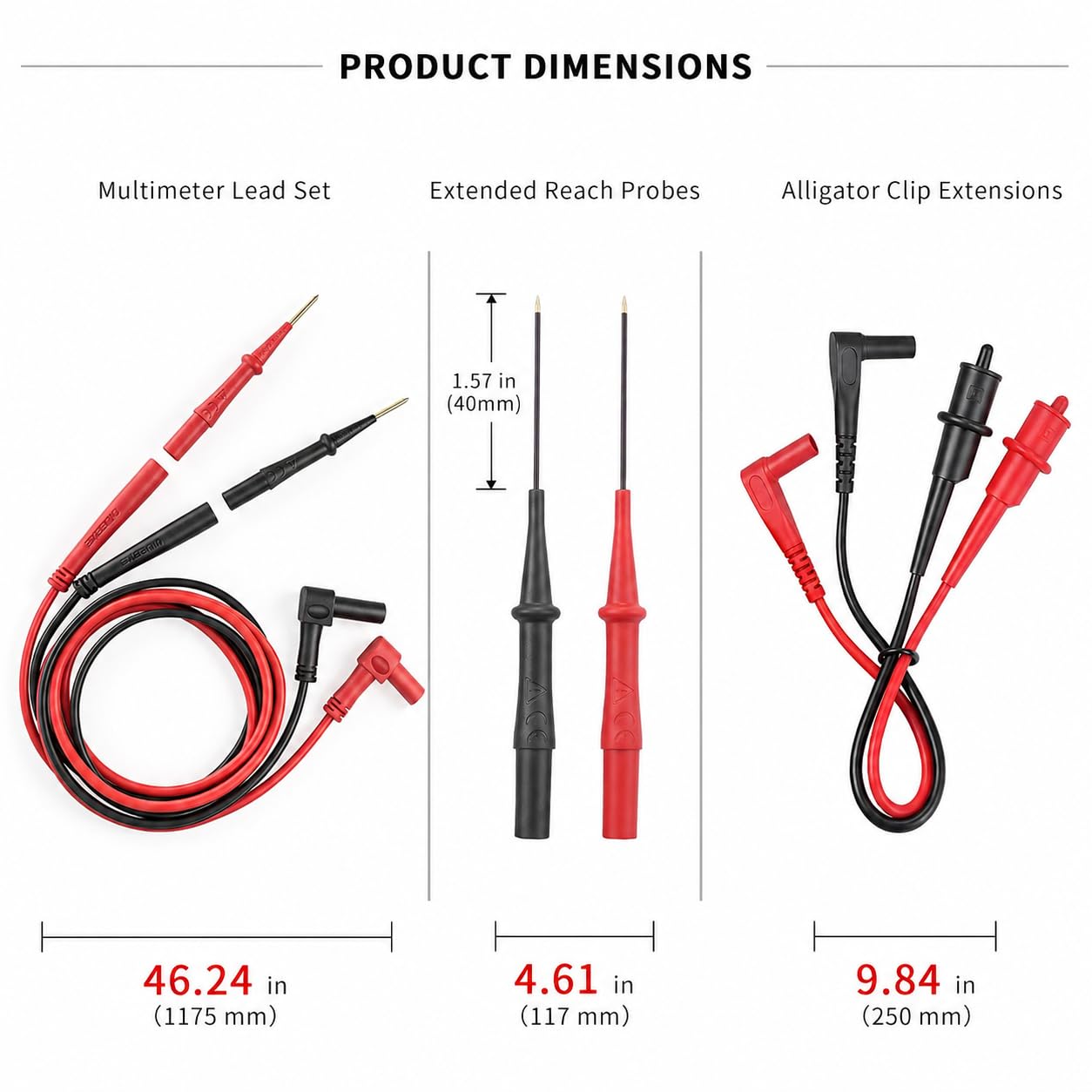 Replacement for Fieldpiece ATLK7 HVAC Silicone Test Lead Kit Clamp Meters — Amazon image 3