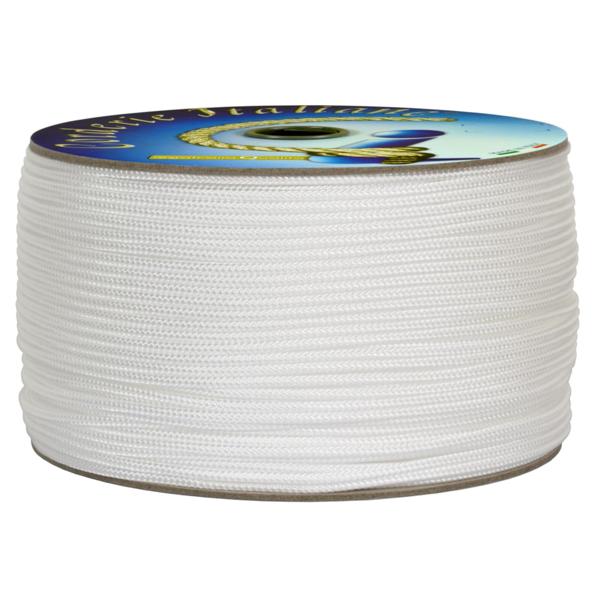 Corderie Italiane 006036760 Cordino Colorato Hobby, Bianco, 3 mm, 90 mt