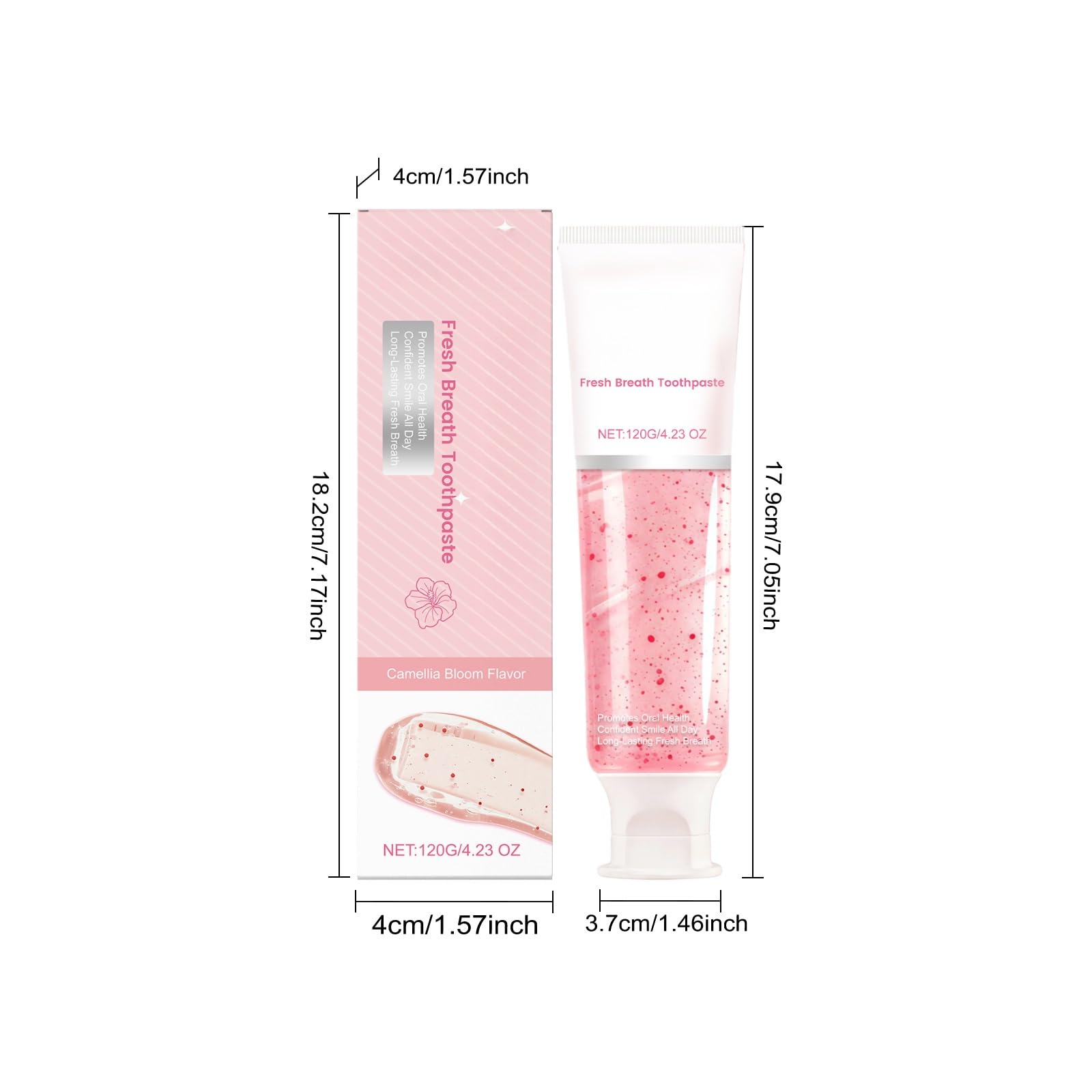 Dentifrice Camellia Fresh Breath for une élimination douce des taches et une fraîcheur toute la journée(3pcs)