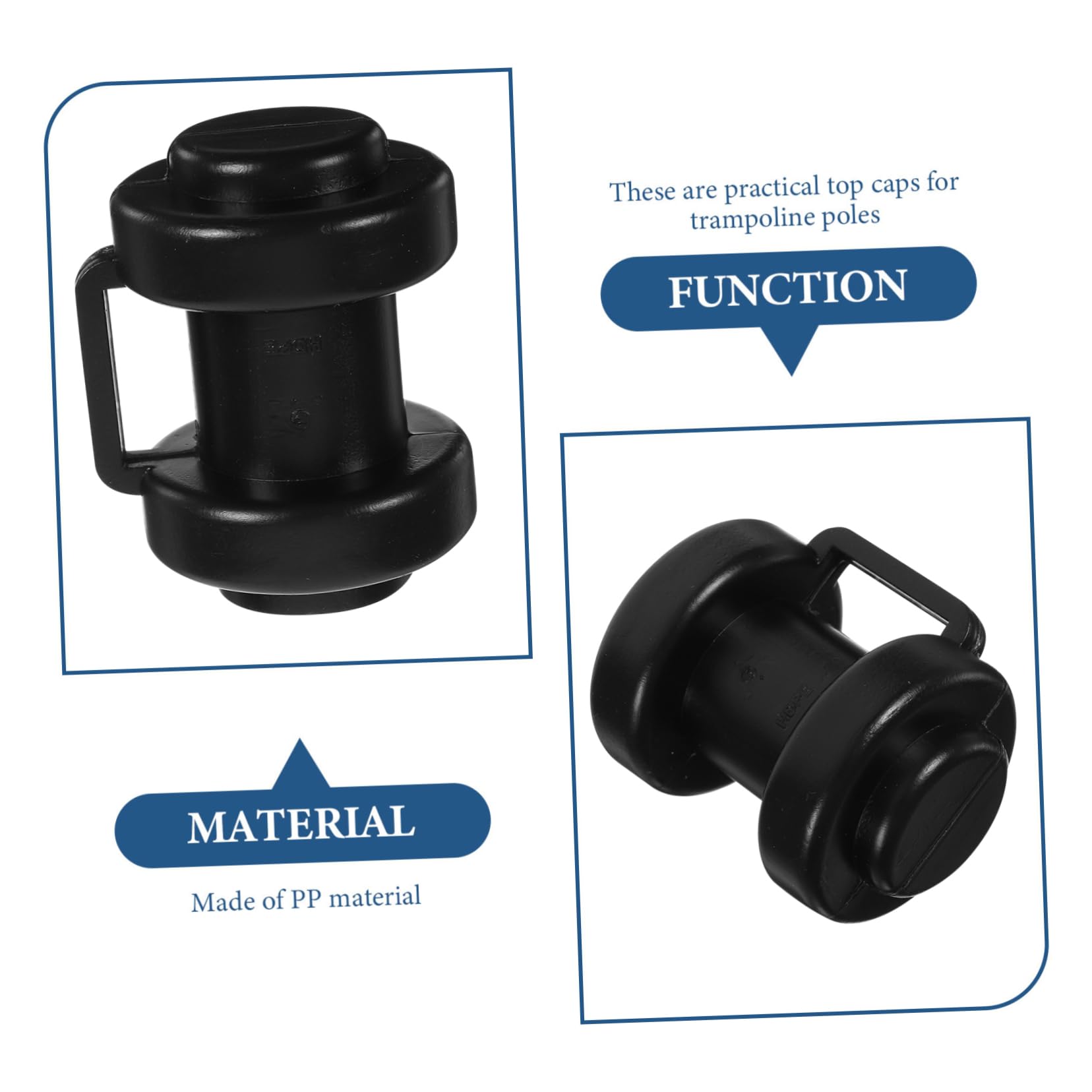 MUSISALY 6pcs Trampoline Protective Cover Trampoline Rod Cover Replaceable Trampoline Parts Daily Use Trampoline Stick Caps Trampoline Rod Caps Children Trampoline Replacement