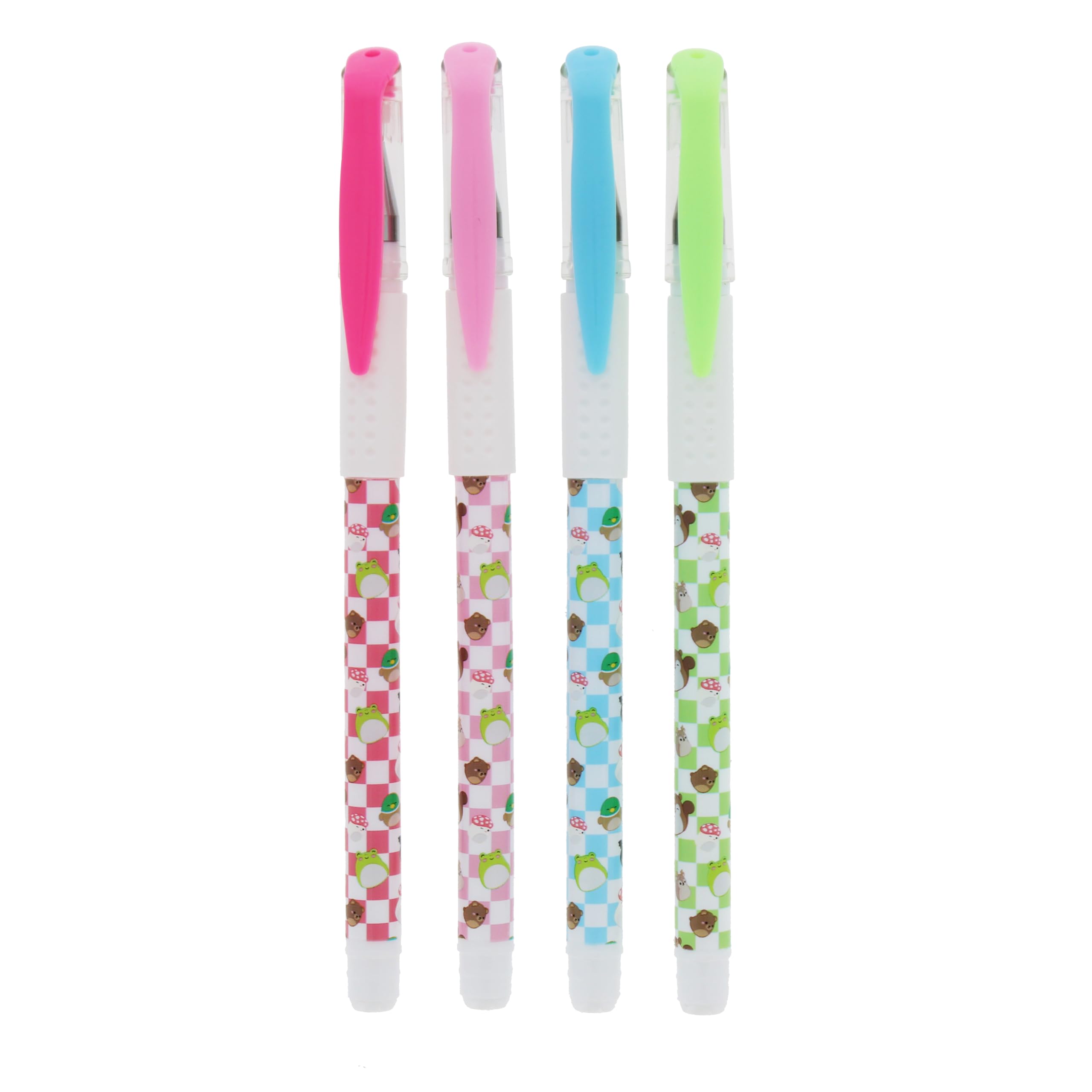 Squishmallows Gel Pen Set, Light Blue, Light Green, Light Pink, Dark Pink - Image 3