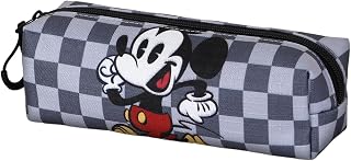 Mickey Mouse Move-Estuche Portatodo Cuadrado Fan 2.2, Gris, 22 x 9 cm