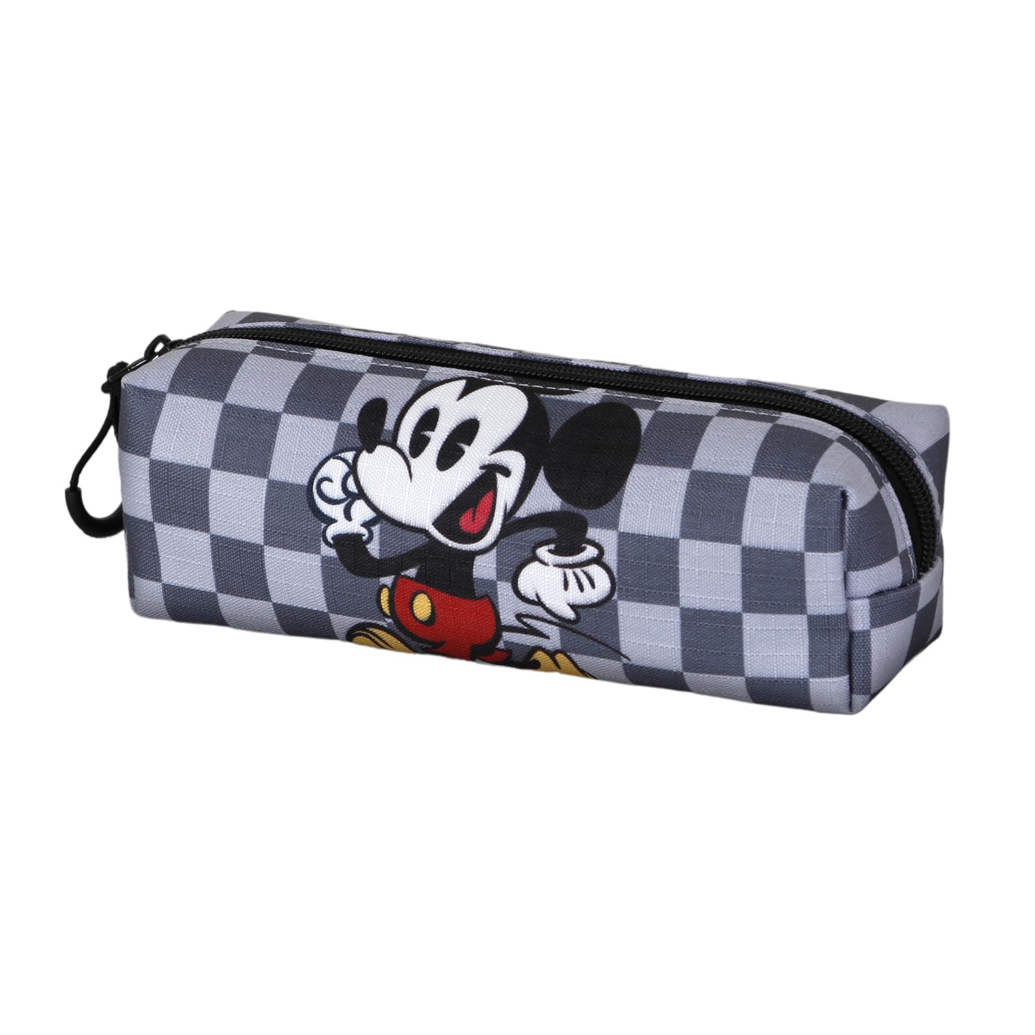 Mickey Mouse Move-Fan Square Pencil Case 2.2, Grey, 22 x 9 cm