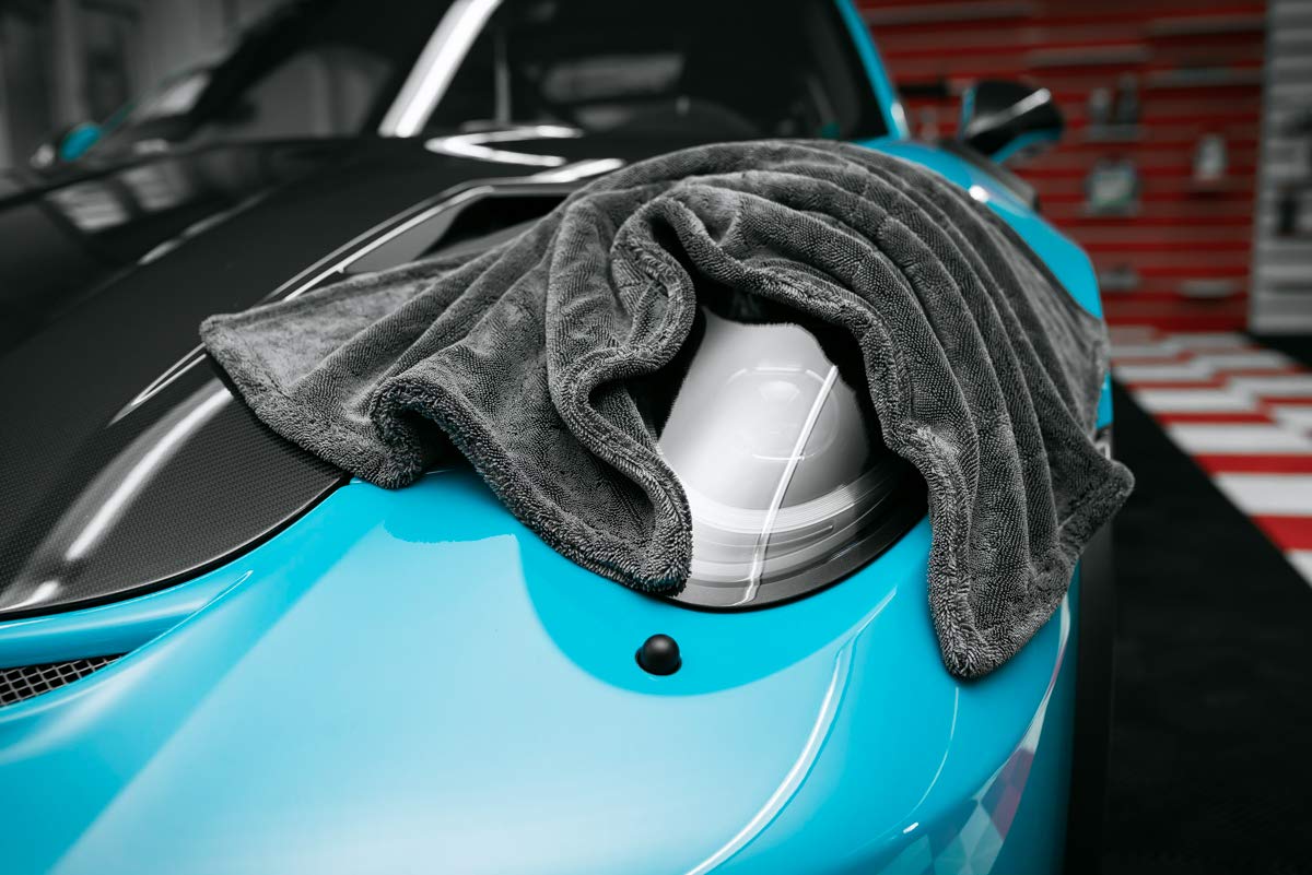 Autowäsche Set Nuke Guys - Wascheimer mit GritGuard Schmutzfalle - Pink Cherry Autoshampoo - Gamma Dryer Trockentuch - Mikrofaser Waschhandschuh - Autopflege Aussen