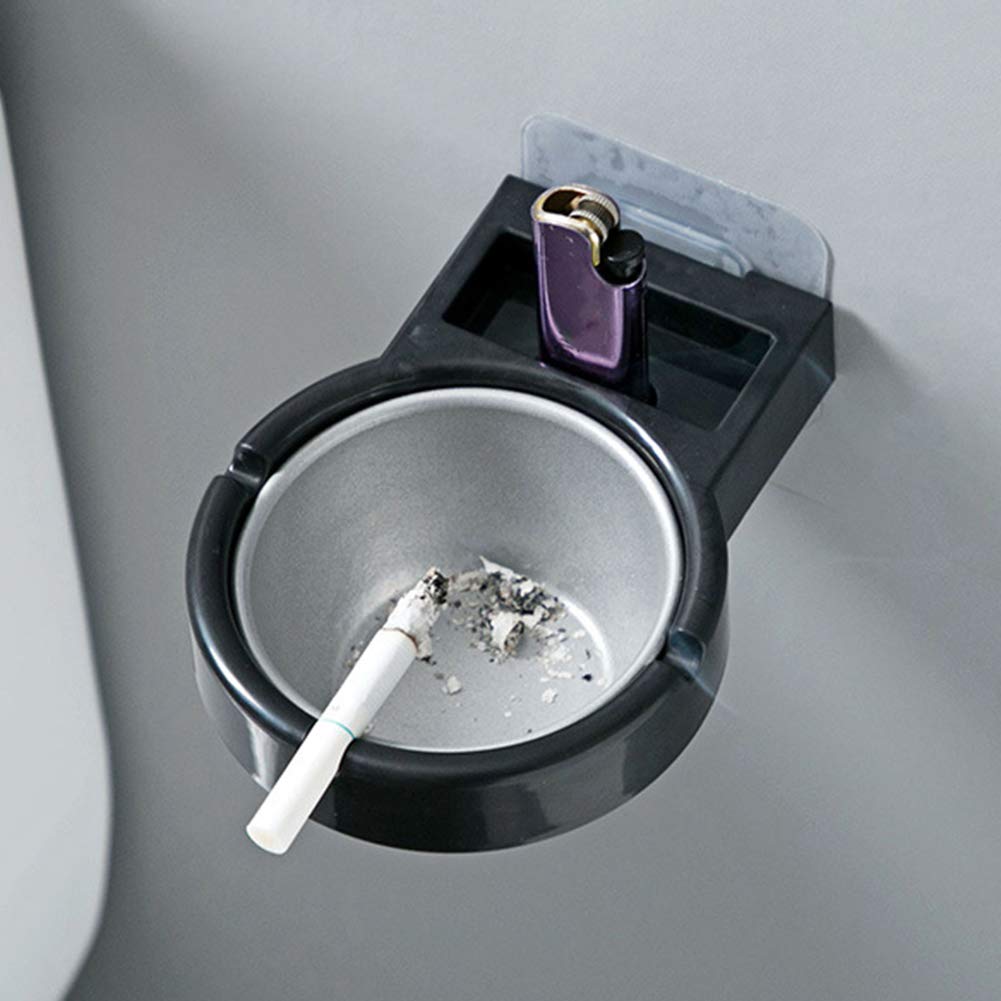 Amazon.com: Toilet Wall Ashtray, Wall Mounted Ashtray Storage Rack Portable  Office Home Ash Cylinder Holder Bathroom Cigarette Tray with Hook : Home &  Kitchen