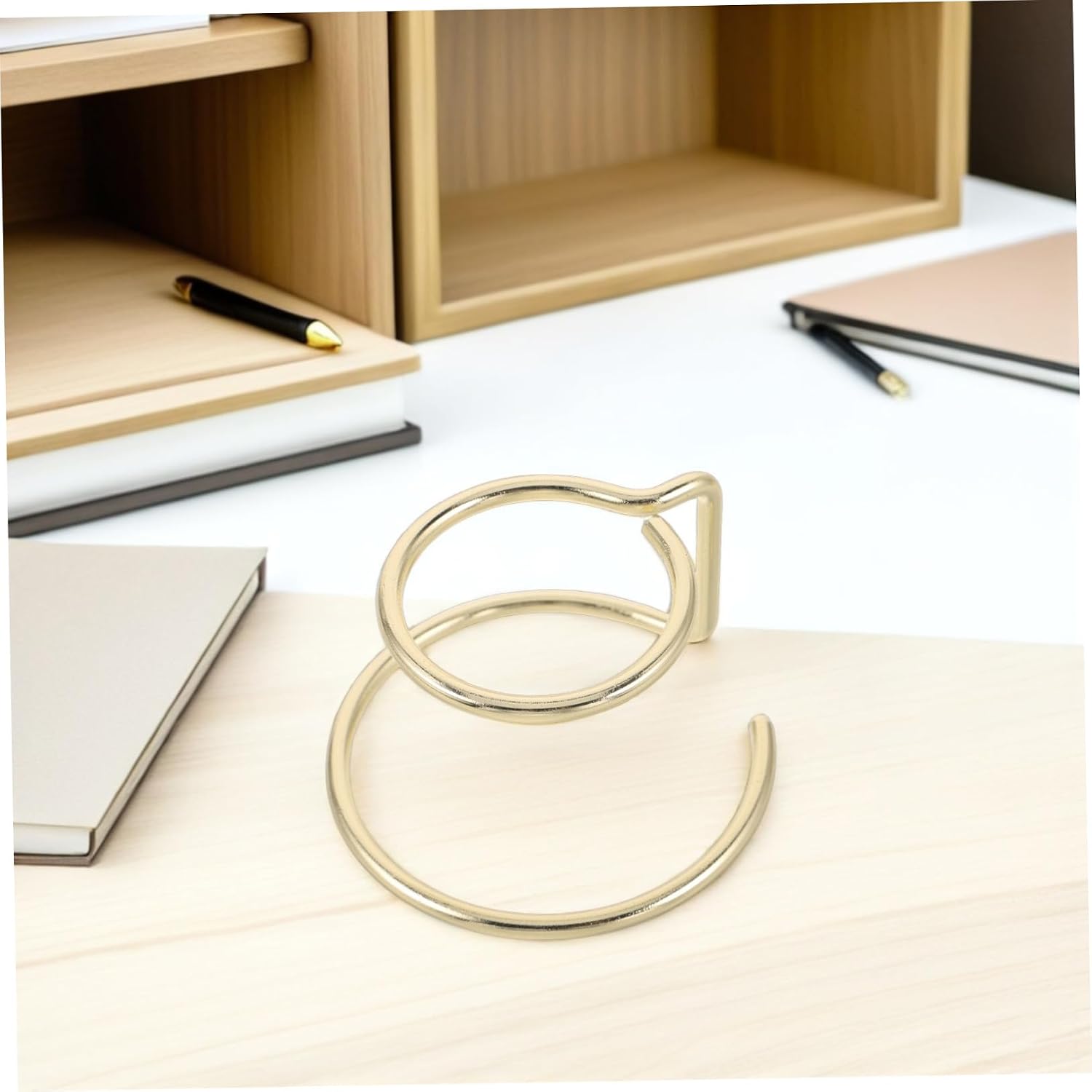 2pcs Metal Crystal Sphere Display Stand Double Ring Frame