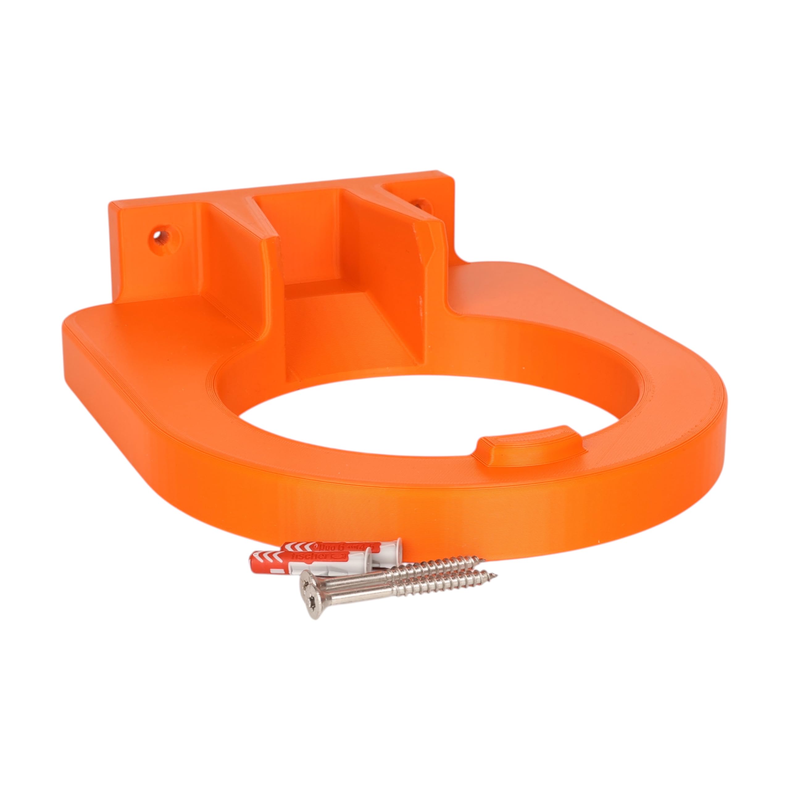 Halterung passend für STIHL BGA 86 Akku Laubbläser AP System Wandhalterung Gerätehalterung Zubehör Befestigung (Orange)