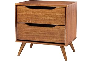 Furniture of America Lennart Oak Nightstand, 24&quot; H