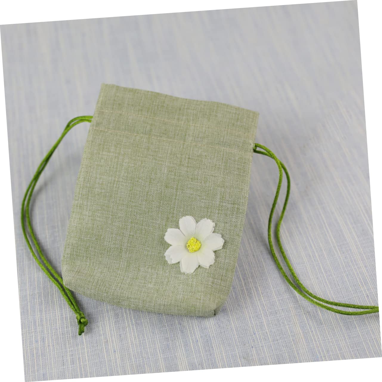 SOESFOUFU 12pcs Mixed Color Linen Drawstring Pouches for Sachets Lavender Breathable Small Bags for Tea Crafts and Packaging