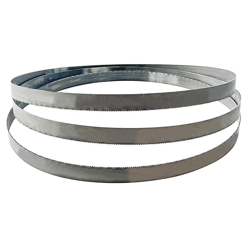 Miniatura 3 de FOXBC 64-1/2 pulgadas bimetálica hoja de sierra de cinta corte de metal 10/14 TPI, 64-1/2 pulgadas x 1/2 pulgadas x 0.02 pulgadas