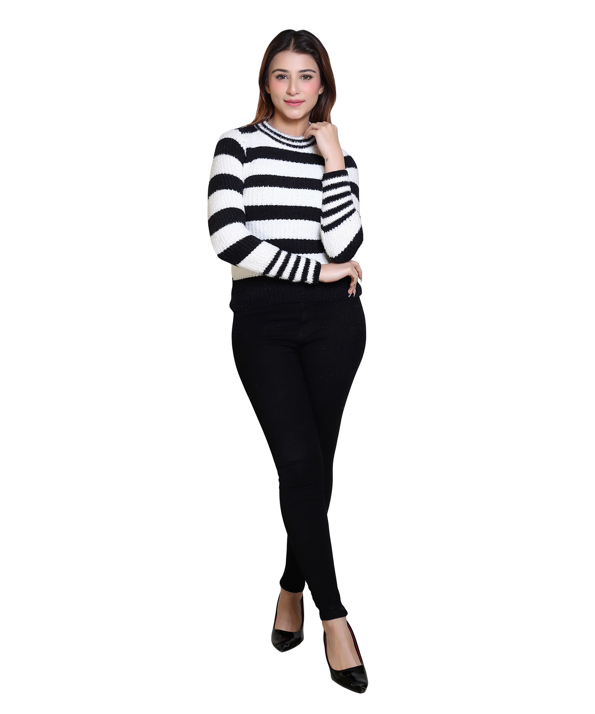 grand line Women's Woolen High Neck Innerwear Sweater Pullovers Skivvy for Winters | |-picture-39