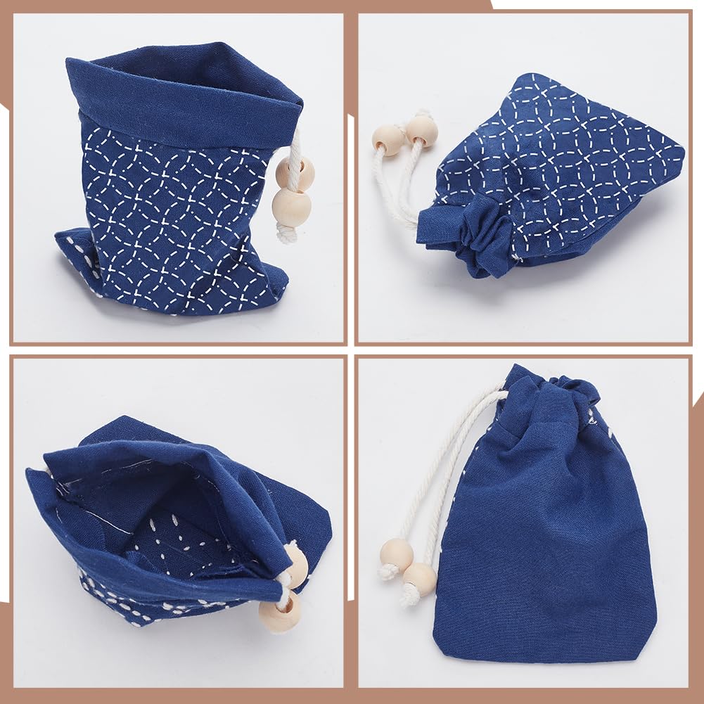 FREEBLOSS Sashiko DIY-Set - Mit Stoff, Schablonen & Zubehör Für Anfänger