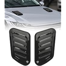 2Pcs Hood Vent Covers for Toyota Corolla Cross 2026 2025 2024 2023 2022, Car Bonnet Air Intake Scoop Grille Vent Trim ABS Plastic Black Decoration,Black