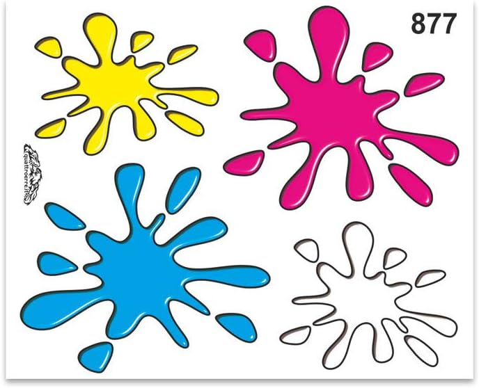 Quattroerre Stickers Splash, 14 x 16 cm