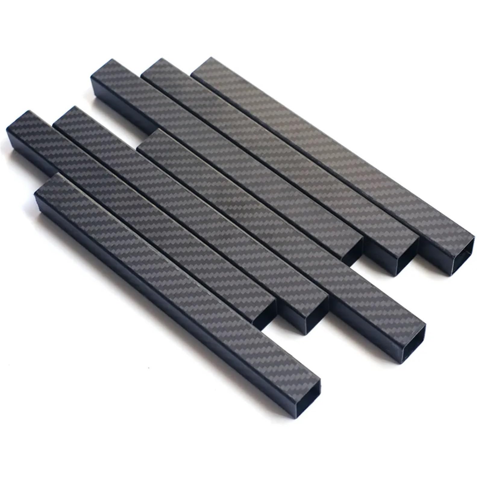 Kwadratowa rura 3K z pełnego włókna węglowego | Rurka kwadratowa o wielu rozmiarach do modeli RC: Części z włókna węglowego(22x22x20x500mm 1pcs)