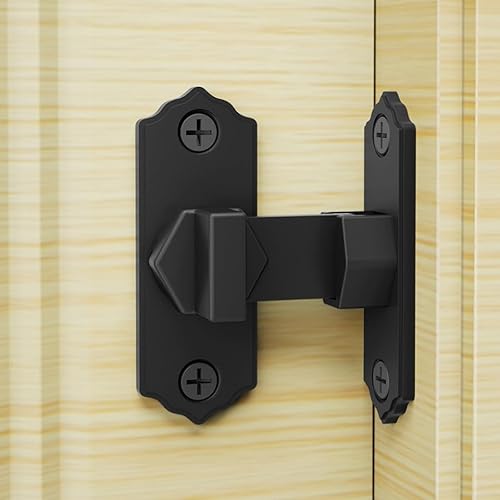SHUMEI Pestillo de puerta abatible de 90 grados, pestillo de puerta deslizante antirrobo, pestillo de puerta resistente, utilizado para jardín,