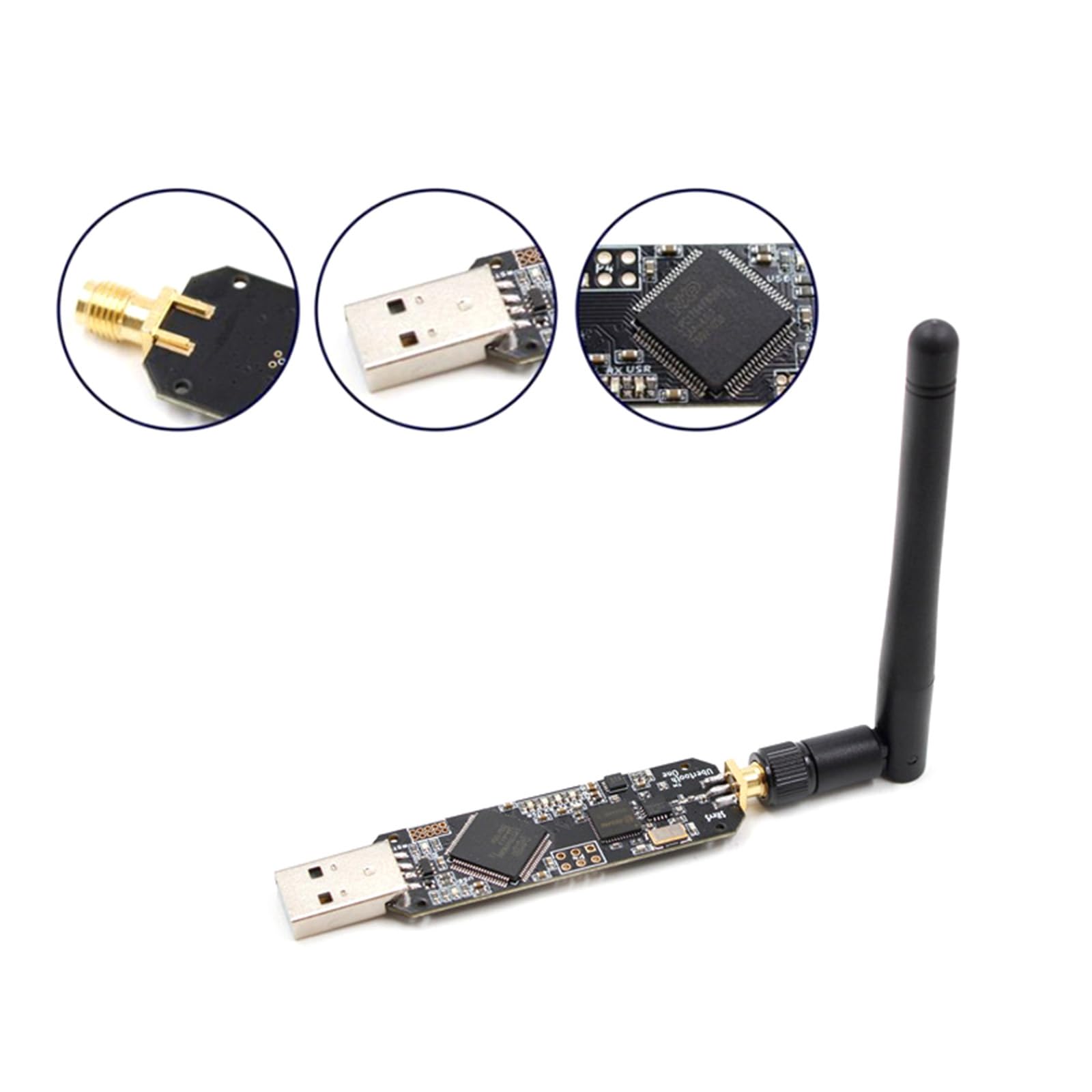 Module Ubertooth Récepteur sans fil 2,4 GHz pour expériences compatibles Bluetooth avec séries 10 broches