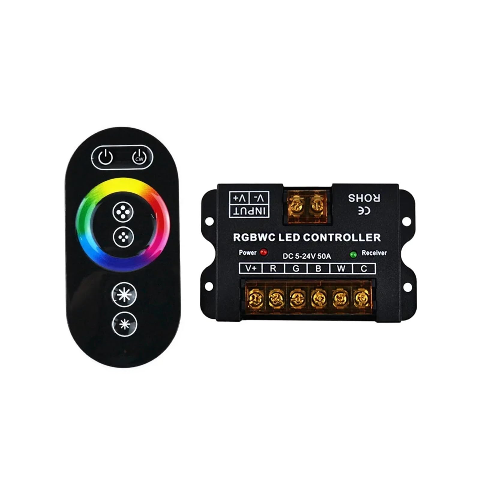 Control remoto táctil RGBW para tiras LED de ambiente
